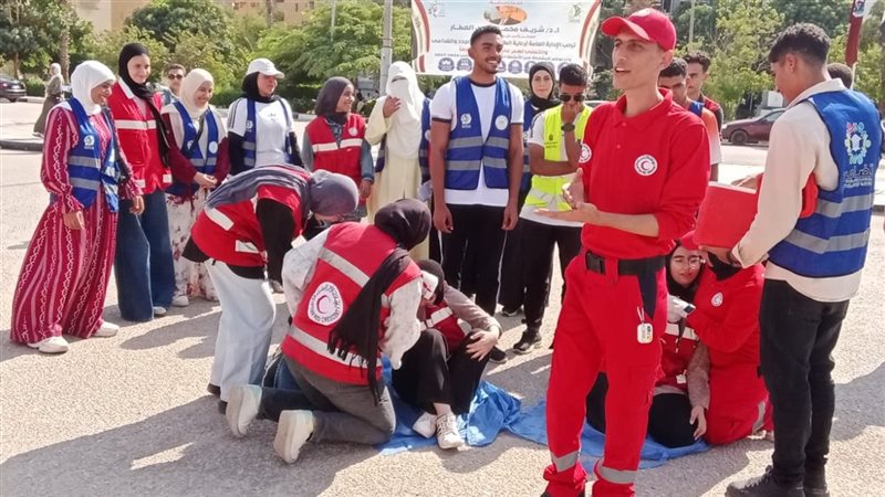 جامعة الفيوم تطلق حملة “Red Week” بالتعاون مع الهلال الأحمر
