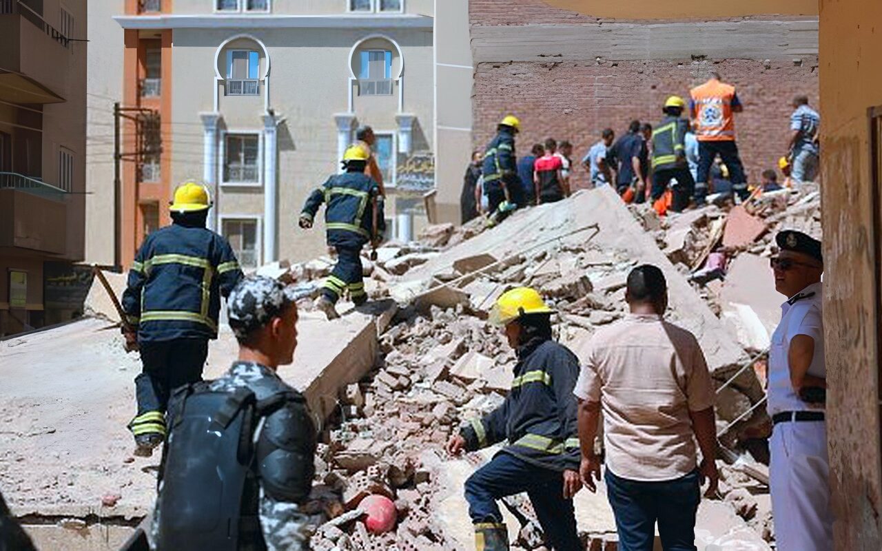 لوادر وحفارات ومعدات ثقيلة.. تحرك عاجل للحماية المدنية بعد انهيار عقارين بحدائق القبة