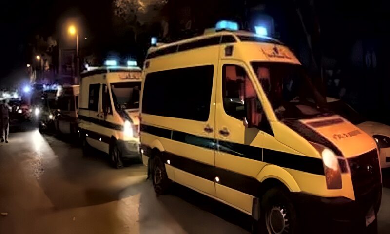 إصابة 9 أشخاص في تصادم ميكروباص وملاكي بالقرب من كمين البرشا بملوي بالمنيا