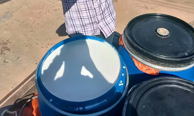 ضبط 2 طن ألبان فاسدة داخل سيارة في سمالوط بالمنيا