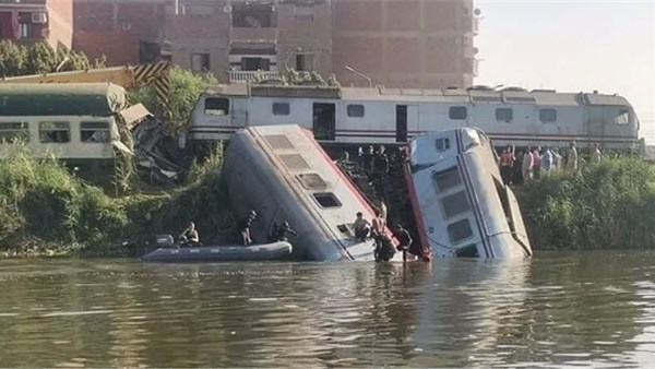 حيثيات الحكم في حادث تصادم قطاري المنيا.. تعديل العقوبة بحبس السائق سنة مع الشغل