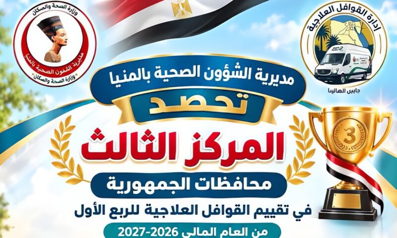صحة المنيا تحصد المركز الثالث على مستوى الجمهورية في تقييم القوافل العلاجية