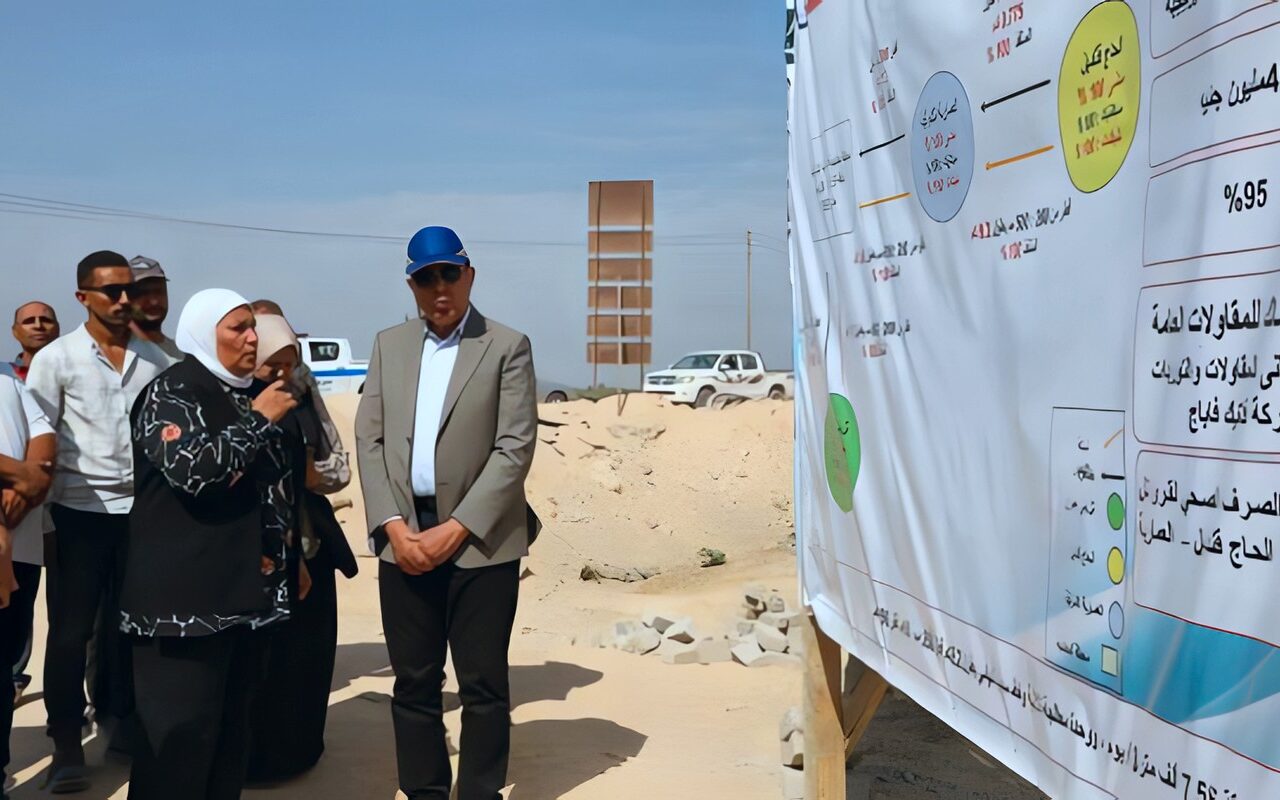 محافظ المنيا يتابع تنفيذ محطة معالجة العمارية الشرقية بديرمواس بتكلفة 675 مليون جنيه