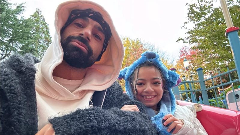 محمد صلاح يحتفل بعيد ميلاد ابنته مكة (صور)
