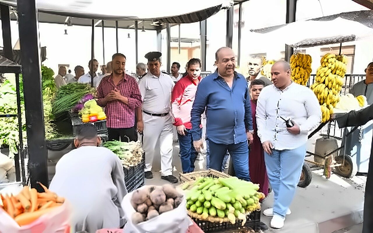 لمتابعة التزام الباعة.. حملة مكبرة لضبط الأوضاع بالسوق الحضاري بنجع حمادي