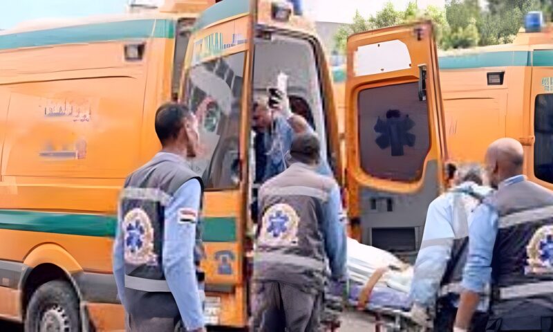 مصرع سائق وإصابة أم وطفلها في تصادم أتوبيس وتروسيكل على الطريق الزراعي في دمنهور بالبحيرة