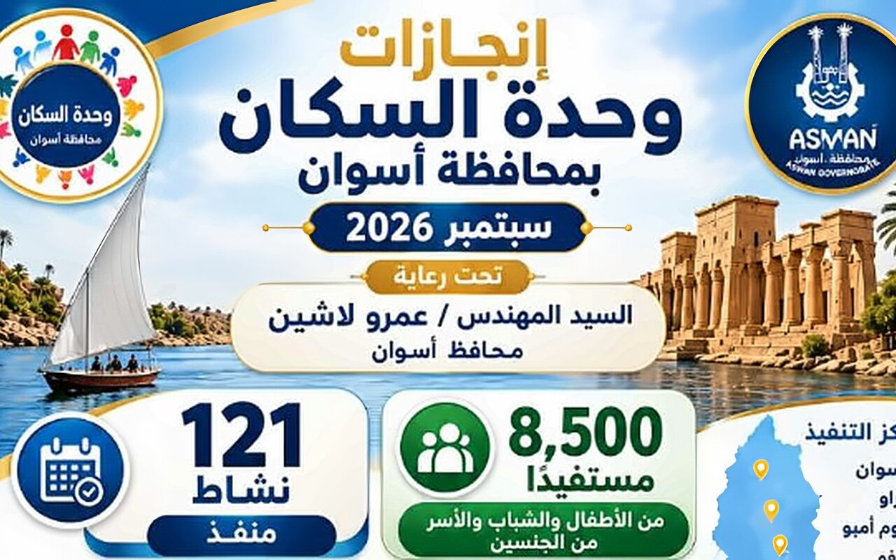 أسوان.. 121 نشاطا متنوعا لتعزيز الوعي والارتقاء بجودة حياة المواطنين