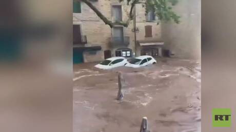 فرنسا.. الأمطار الغزيرة تحول شوارع مدينة مونبلييه إلى أنهار