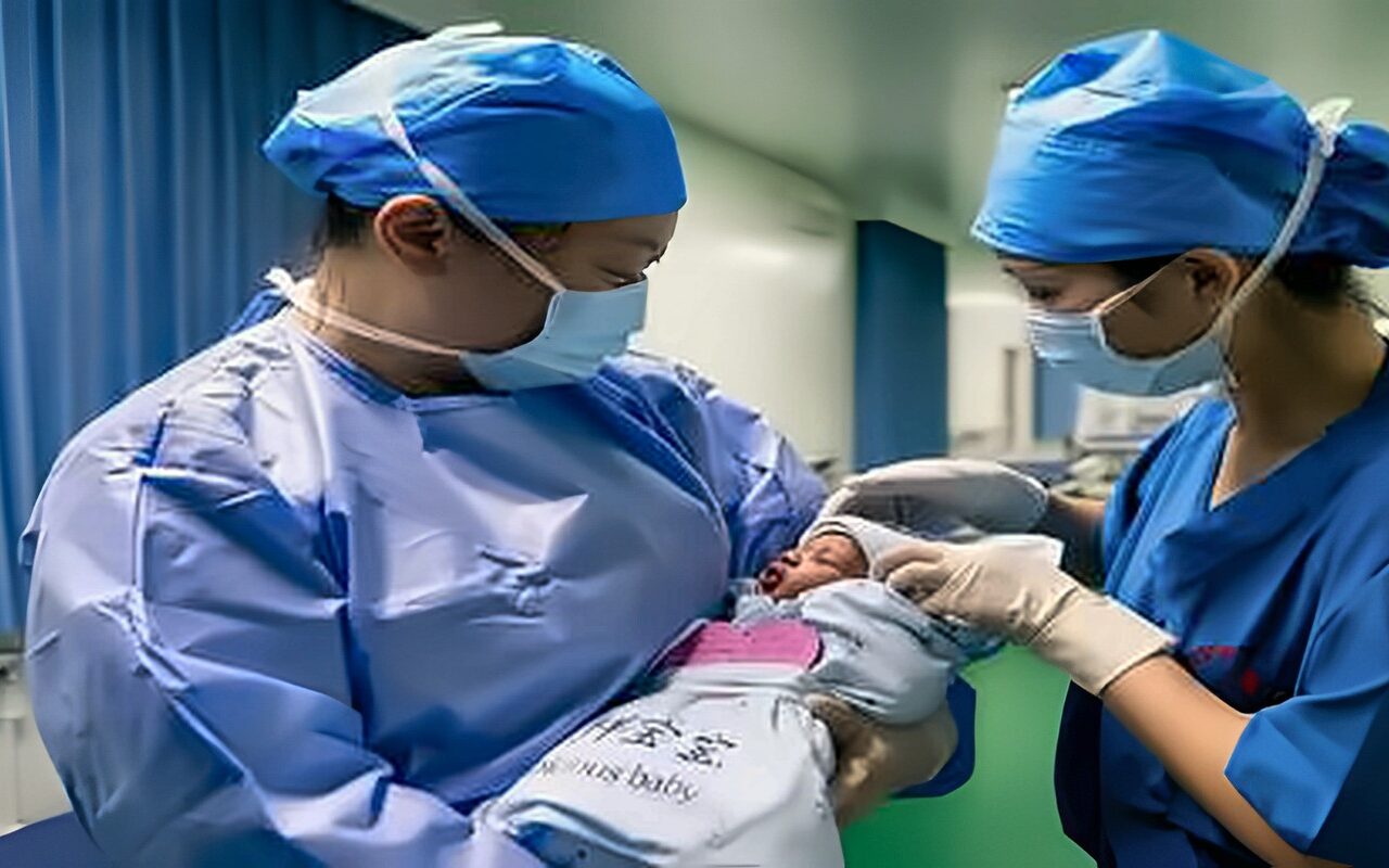 امرأة صينية تضع مولودها في الستين من العمر