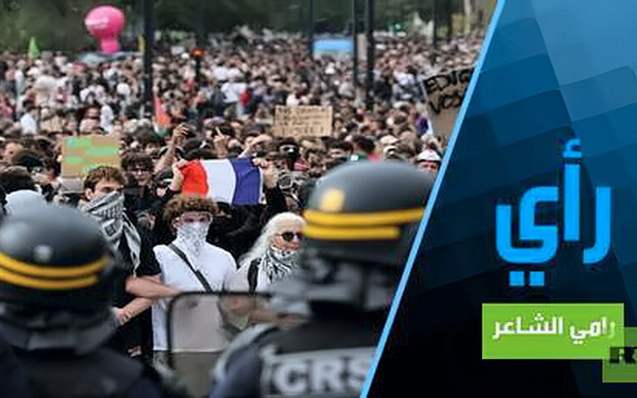 تسونامي المظاهرات الفرنسية وتقدم العملية العسكرية الروسية
