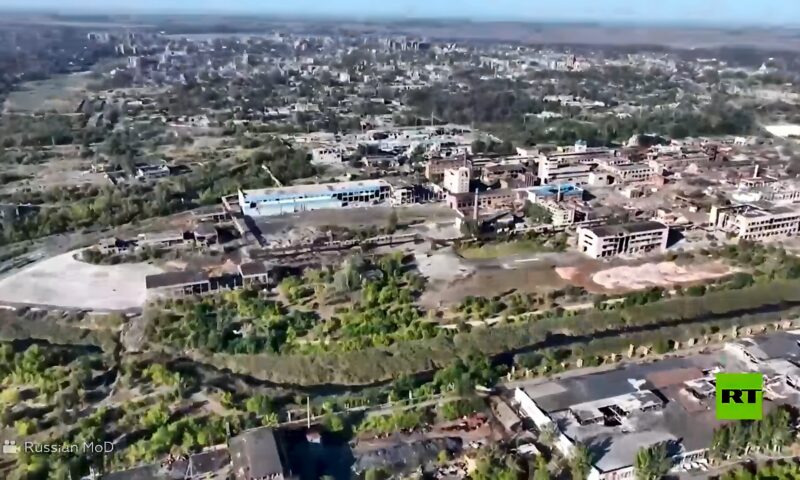 لقطات من مدينة كونستانتينوفكا المحررة في جمهورية دونيتسك الشعبية