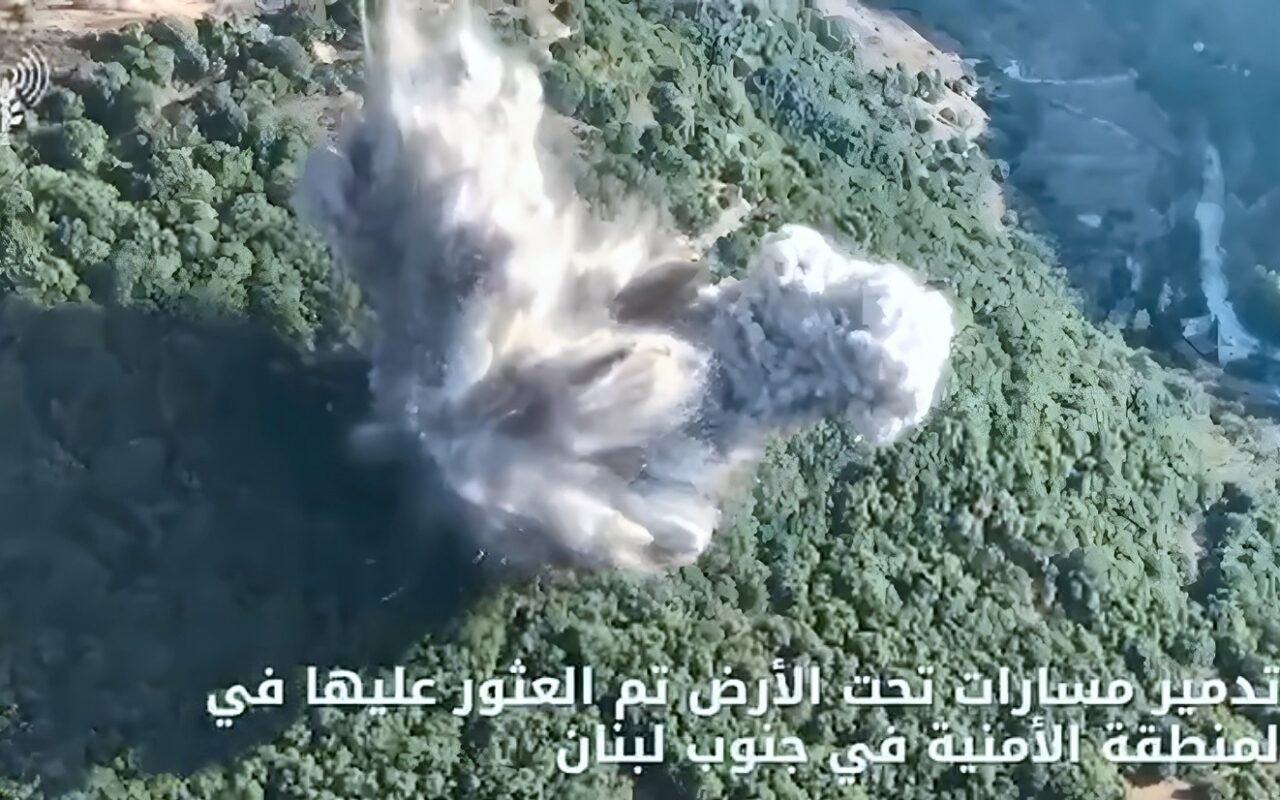 الجيش الإسرائيلي ينشر مقاطع مصورة لتدميره أنفاقا جنوبي لبنان