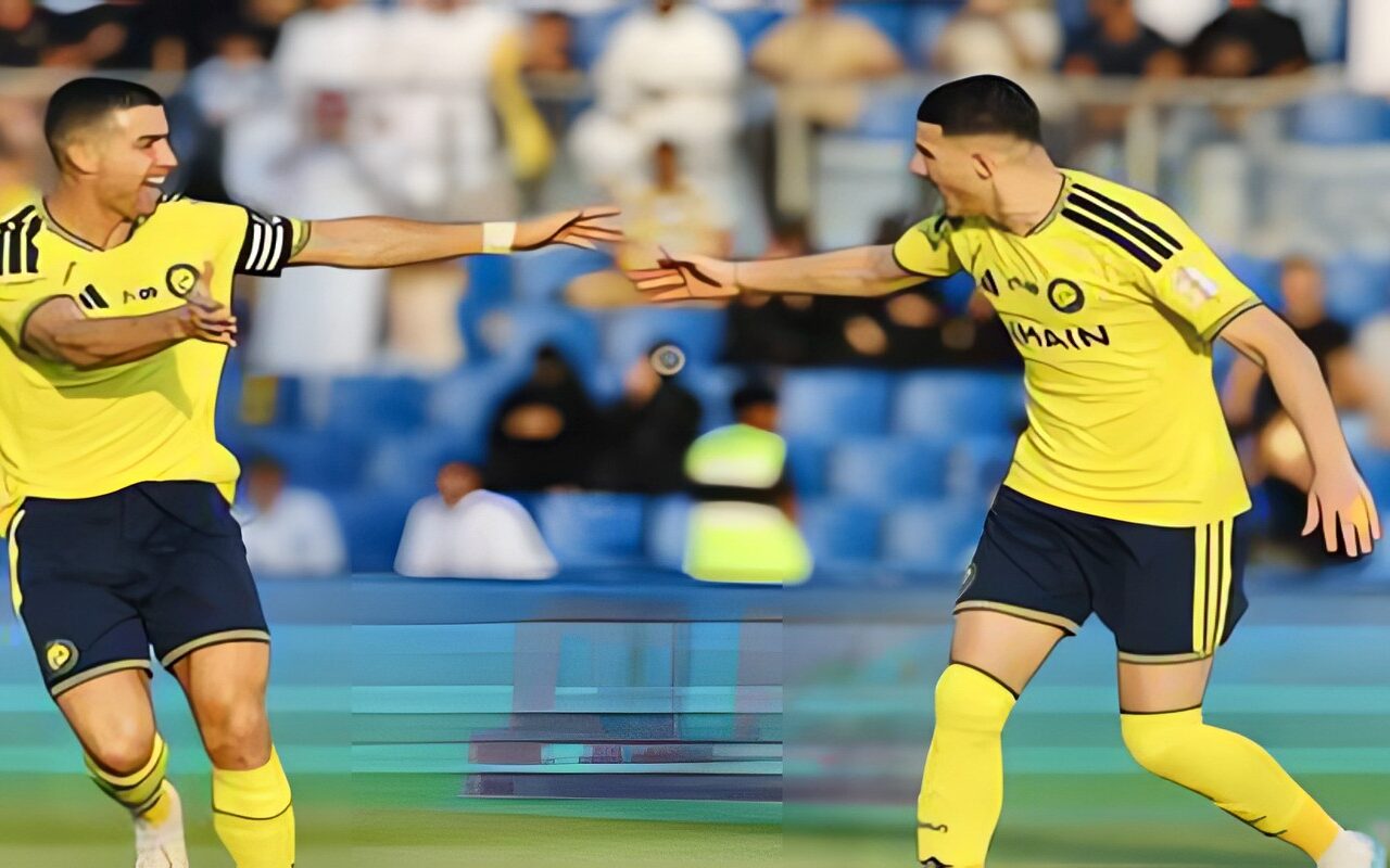 رونالدو يقود النصر للفوز على الفيصلي (فيديو)