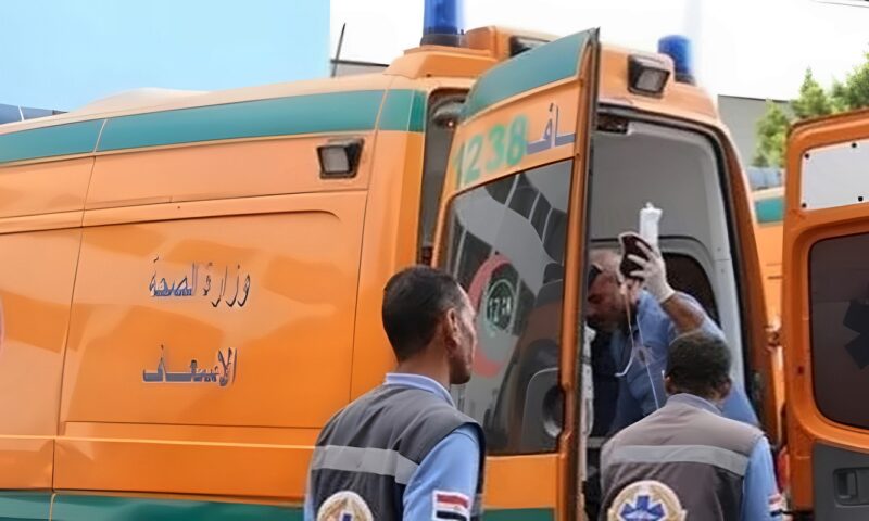 إصابة 10 أشخاص في إنقلاب سيارة بطريق الضبعة – وادي النطرون بالبحيرة