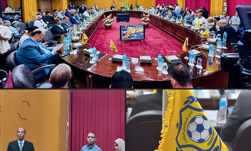 محافظ الإسماعيلية يجتمع برجال الأعمال لإنقاذ الإسماعيلي من أزمة القيد