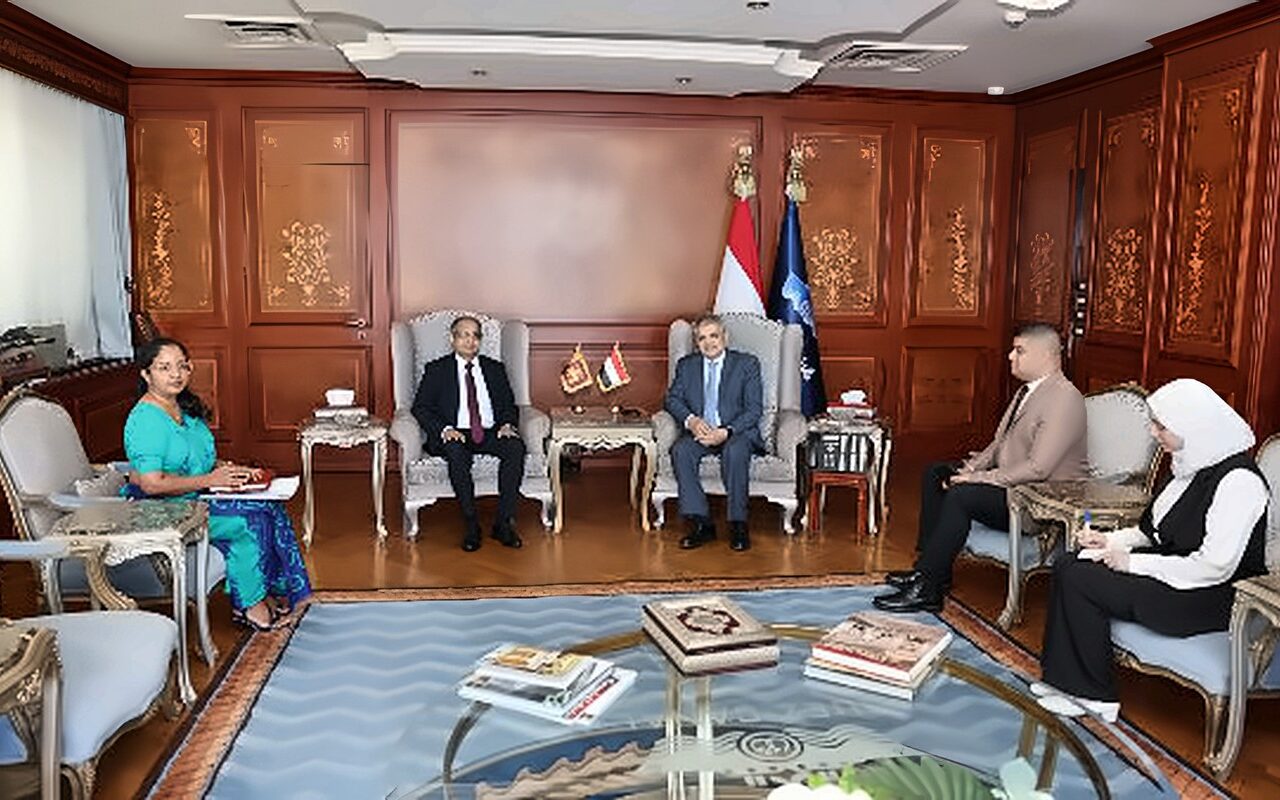 الفريق أسامة ربيع يستقبل سفير جمهورية سريلانكا لبحث سُبل التعاون في مجالات الاهتمام المُشترك