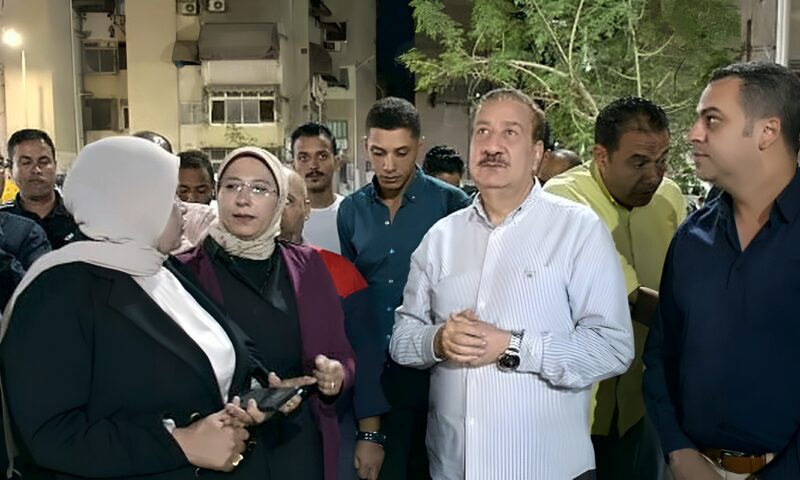 بورسعيد.. أعمال تركيب 200 كشاف جديد بأرض العزب ومساكن الوفاء