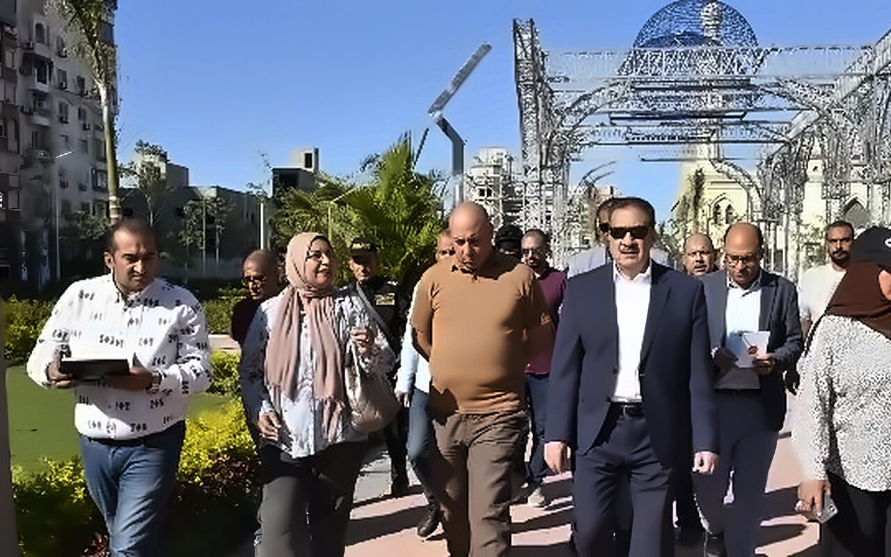 محافظ بورسعيد يتابع أعمال تطوير حديقة الأمل بحي المناخ