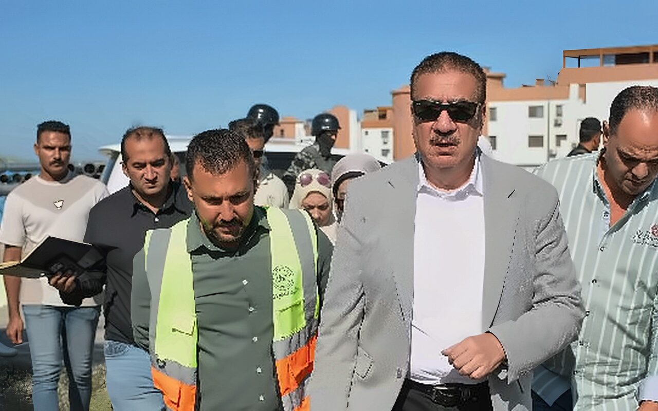 محافظ بورسعيد يتابع رفع كفاءة طريق التفريعة ببورفؤاد