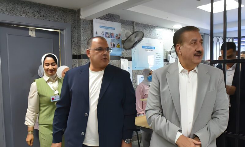 محافظ بورسعيد يتابع انطلاق الحملة القومية للتطعيم ضد الحصبة والحصبة الألمانية بمركز طب أسرة المناخ
