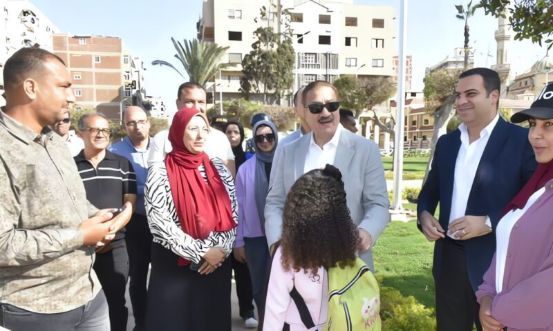 محافظ بورسعيد يوجه بإنهاء تطوير حديقة سعد زغلول بحي العرب خلال أسبوعين