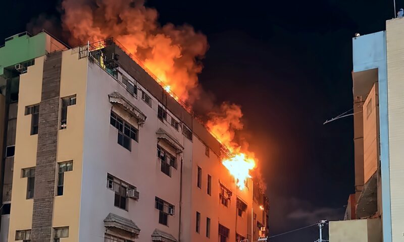 اندلاع حريق هائل داخل مدرسة النيل جاردن بأوسيم والحماية المدنية تكافح النيران