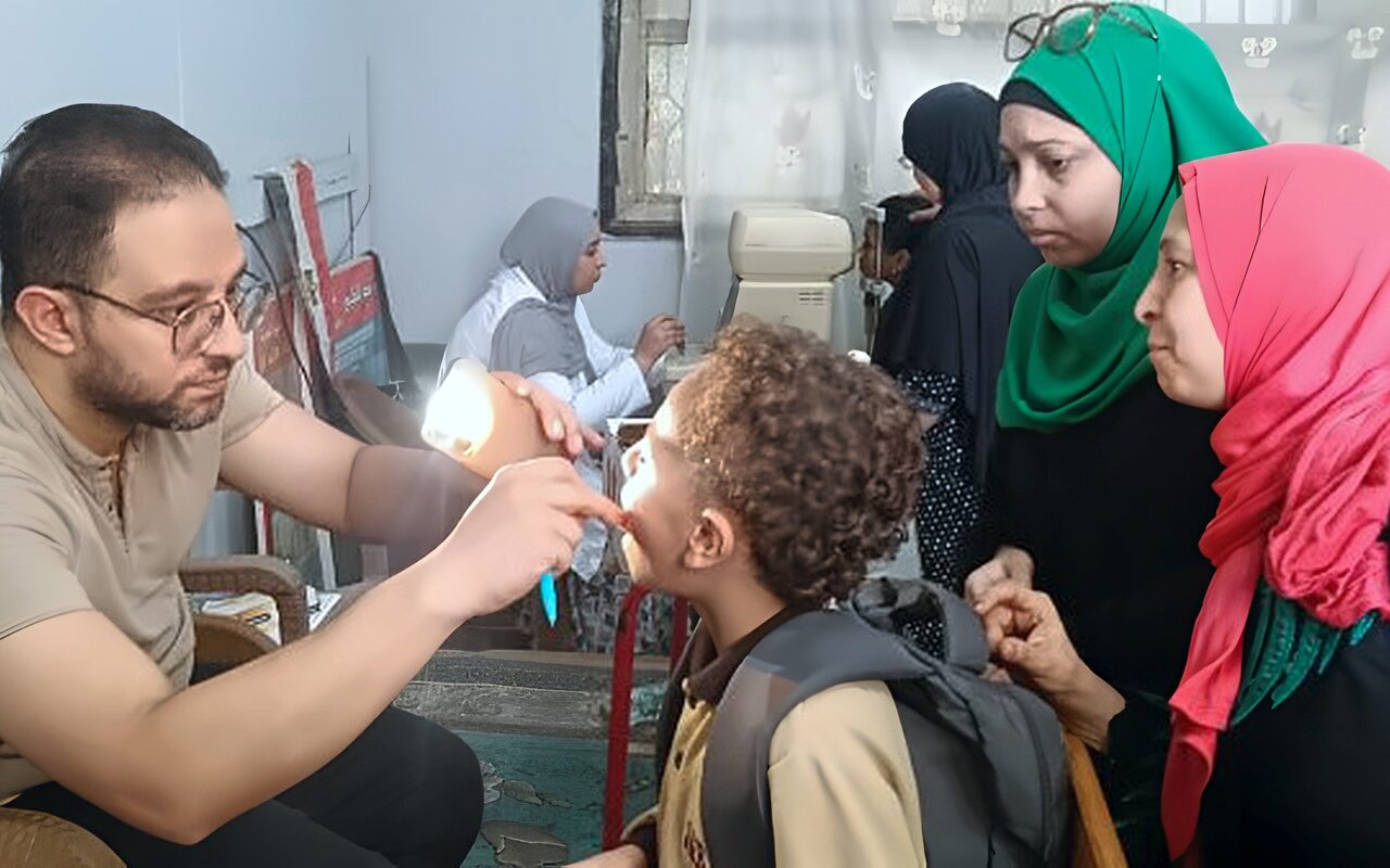 جامعة بنها تنظم قافلة طبية لطلاب مجمع مدارس ميت نما