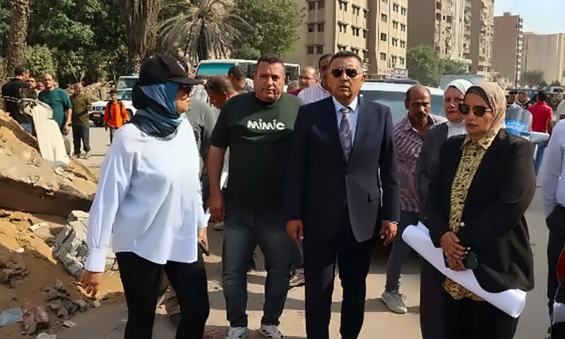 محافظ القليوبية يتابع تطوير شارعي 15مايو ورصف بهتيم إسكو بشبرا الخيمة
