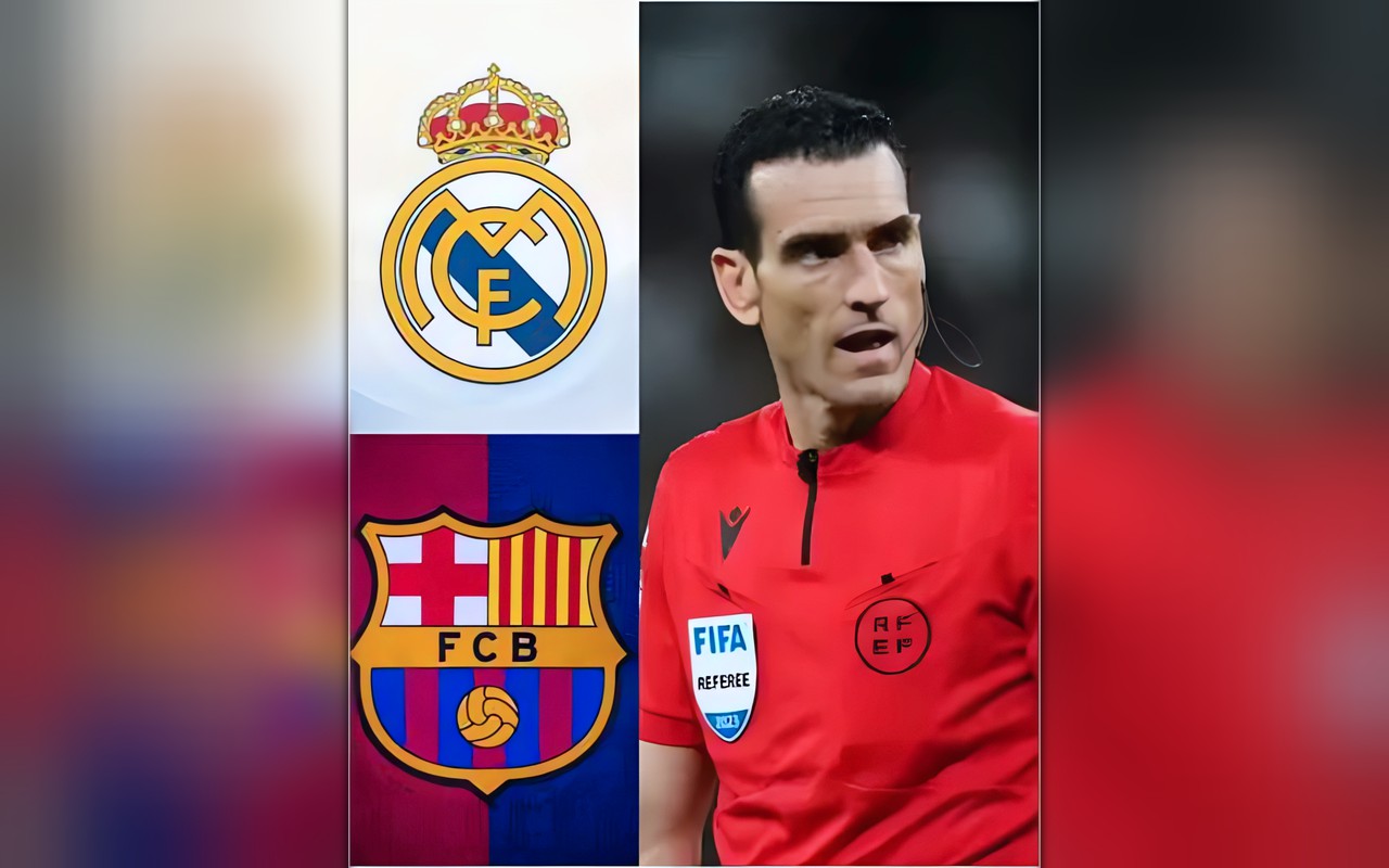 خوان مارتينيز مونويرا حكمًا لمباراة برشلونة وريال مدريد غدًا