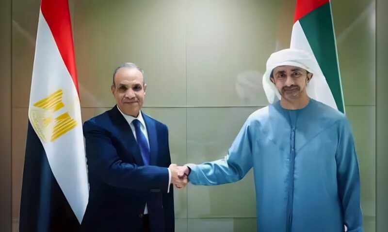 وزير الخارجية يبحث مع نظيره الإماراتي العلاقات الثنائية وتطورات الأوضاع الإقليمية