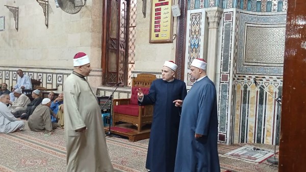 وكيل أوقاف الغربية يتابع الاستعدادات النهائية بالمسجد الأحمدي لاستقبال مولد أحمد البدوي