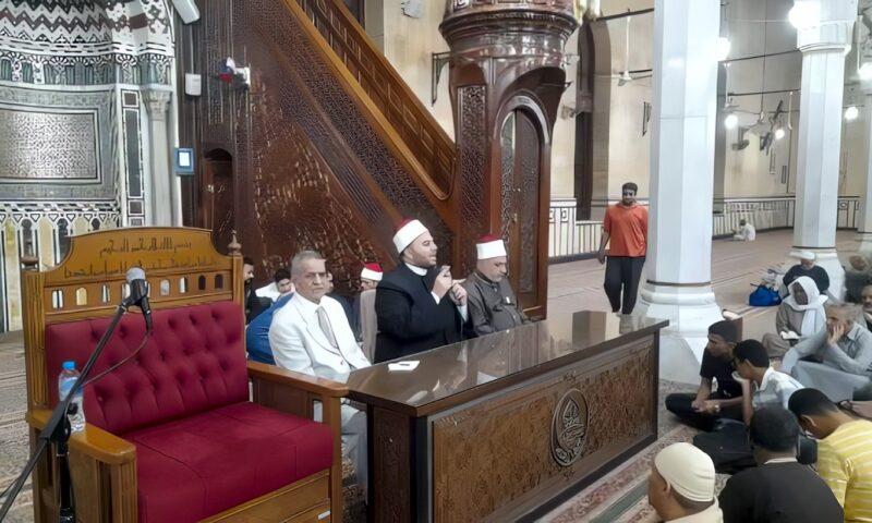 أوقاف الغربية تحيي ذكرى مولد السيد البدوي بأمسية دينية بالمسجد الأحمدي بطنطا.. صور