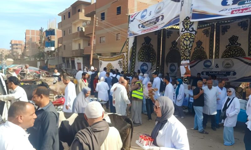 بيطري الشرقية يفحص 14 ألف رأس ماشية وطائر مجاناً خلال قافلة بقرية شلشلمون