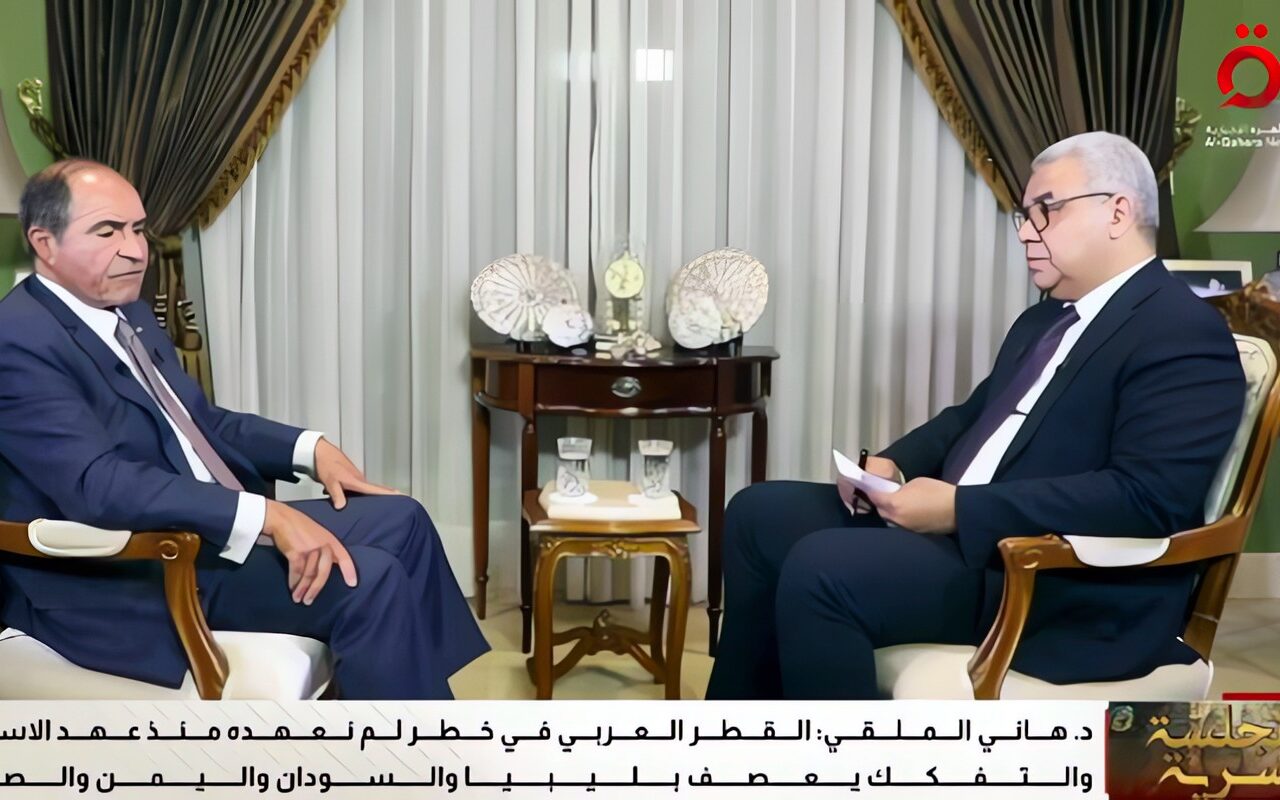 هاني الملقي: ضعف الدول العربية وتفككها يجعلانها عرضة للأخطار.. وعلينا بناء أرضية مشتركة