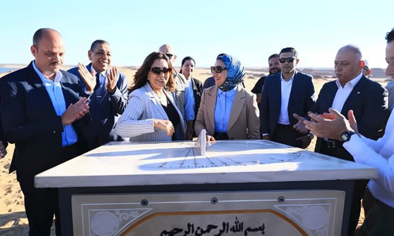 وضع حجر الأساس لمشروع تطوير بحيرة موط والغابة الشجرية بالداخلة