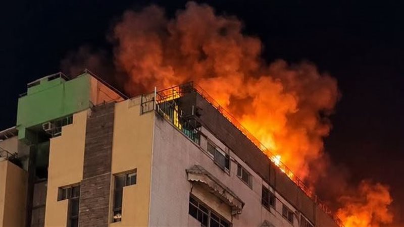 ماس كهربائي بوحدات التبريد، المعاينة الأولية تكشف سبب حريق مدرسة النيل جاردن بأوسيم