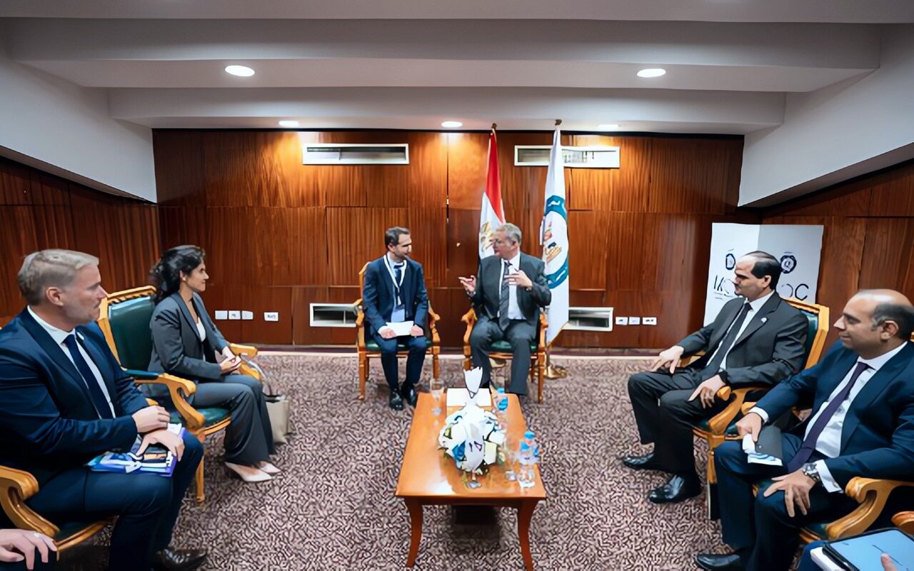 وزير البترول يبحث مع شركة الفرنسية تسريع تنفيذ مشروع ربط الغاز القبرصي بالبنية التحتية