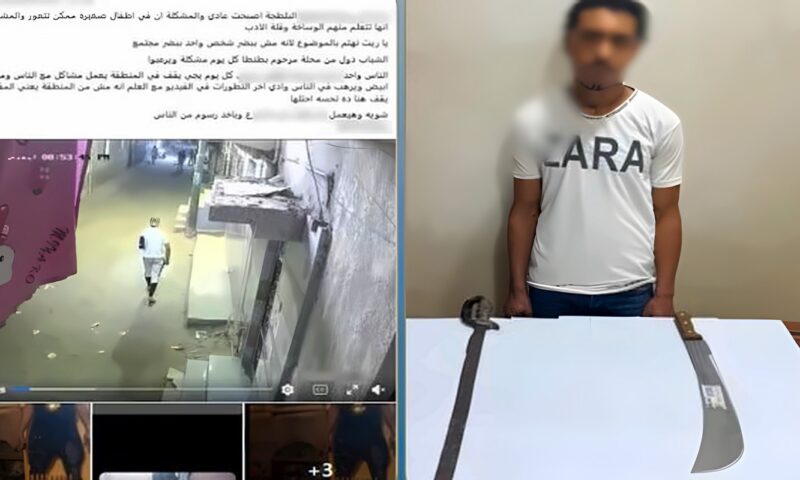 بحوزته أسلحة بيضاء.. القبض على بلطجى روع المواطنين بطنطا