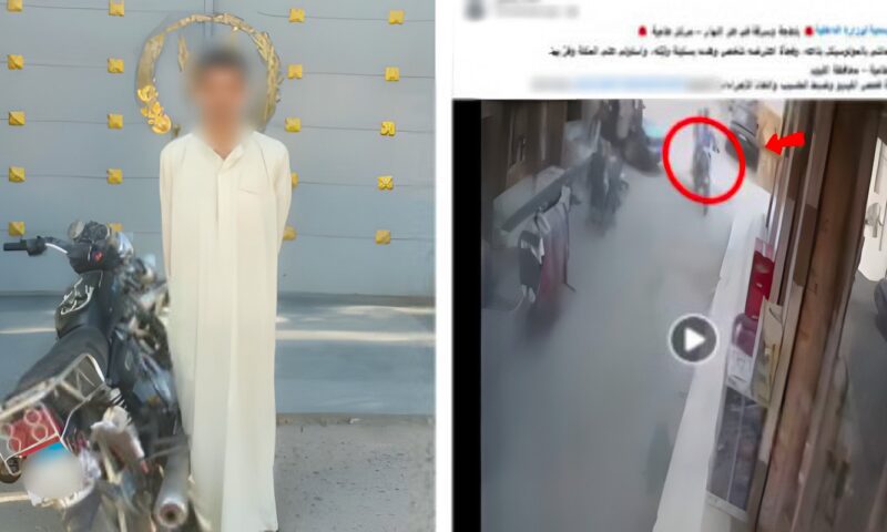 سقوط لص سرق دراجة نارية بالإكراه بالفيوم