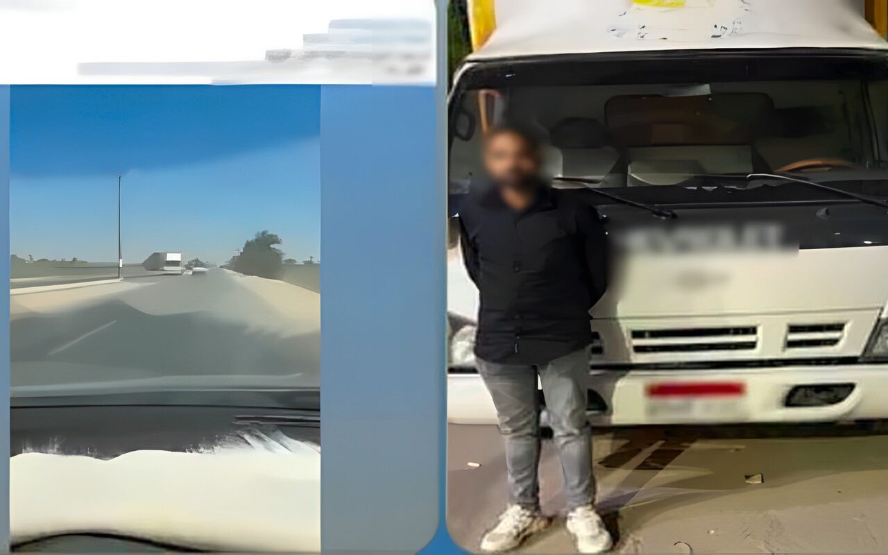ماشى عكس .. القبض على قائد سيارة نقل بالمنيا