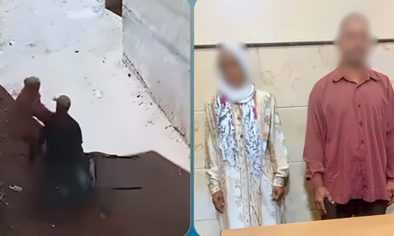 خناقة البحيرة.. القبض على رجل وسيدة تعديا على بعضهما بالضرب في الشارع