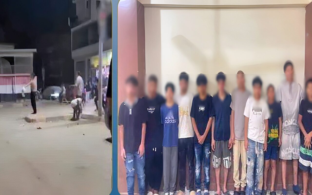 خناقة بالحجارة.. القبض على 11 طالب تشاجروا بالغربية