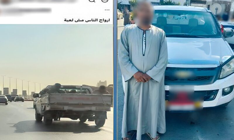 ركاب فى الصندوق.. القبض على سائق سيارة نقل بالقاهرة
