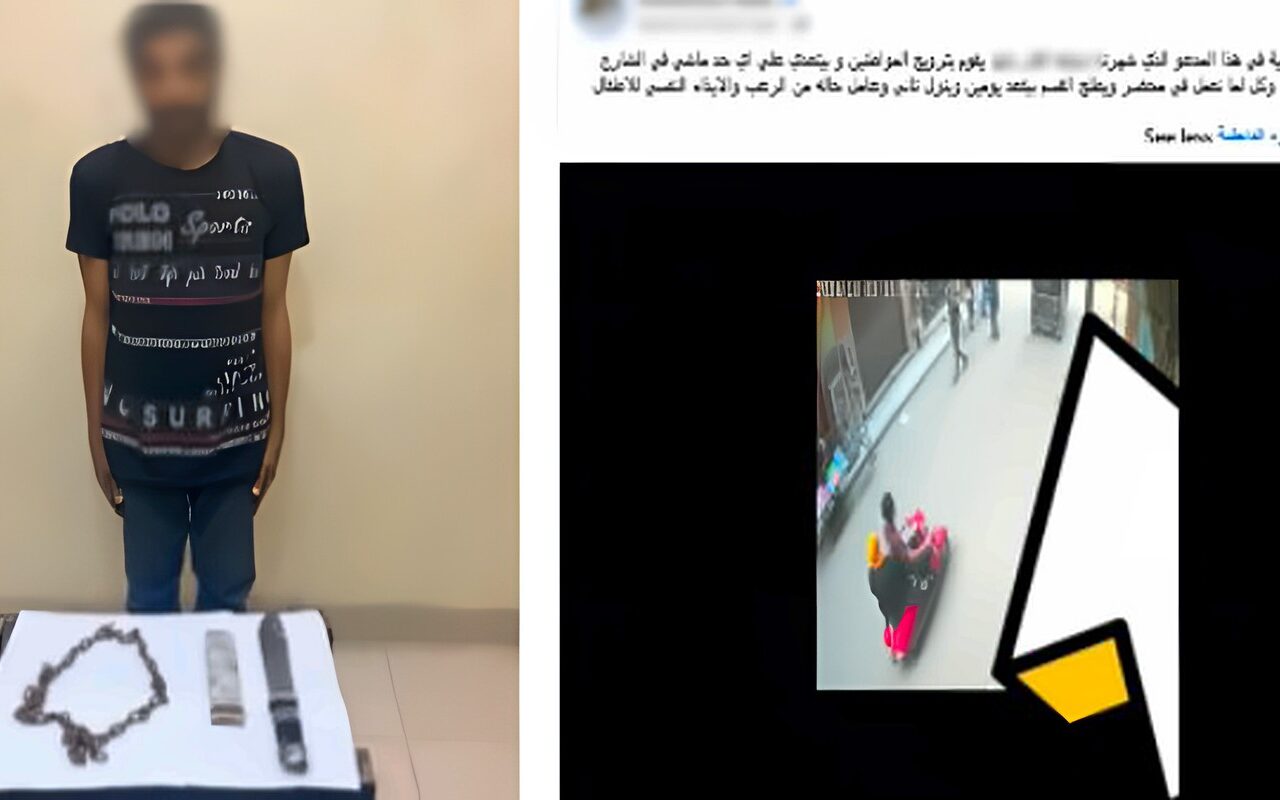 القبض على بلطجى هدد الأهالى بسلاح أبيض في الغربية