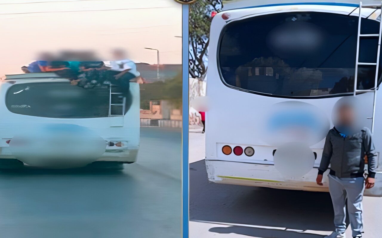 سمح لمواطنين بالجلوس أعلى السقف.. القبض على سائق أتوبيس بالشرقية