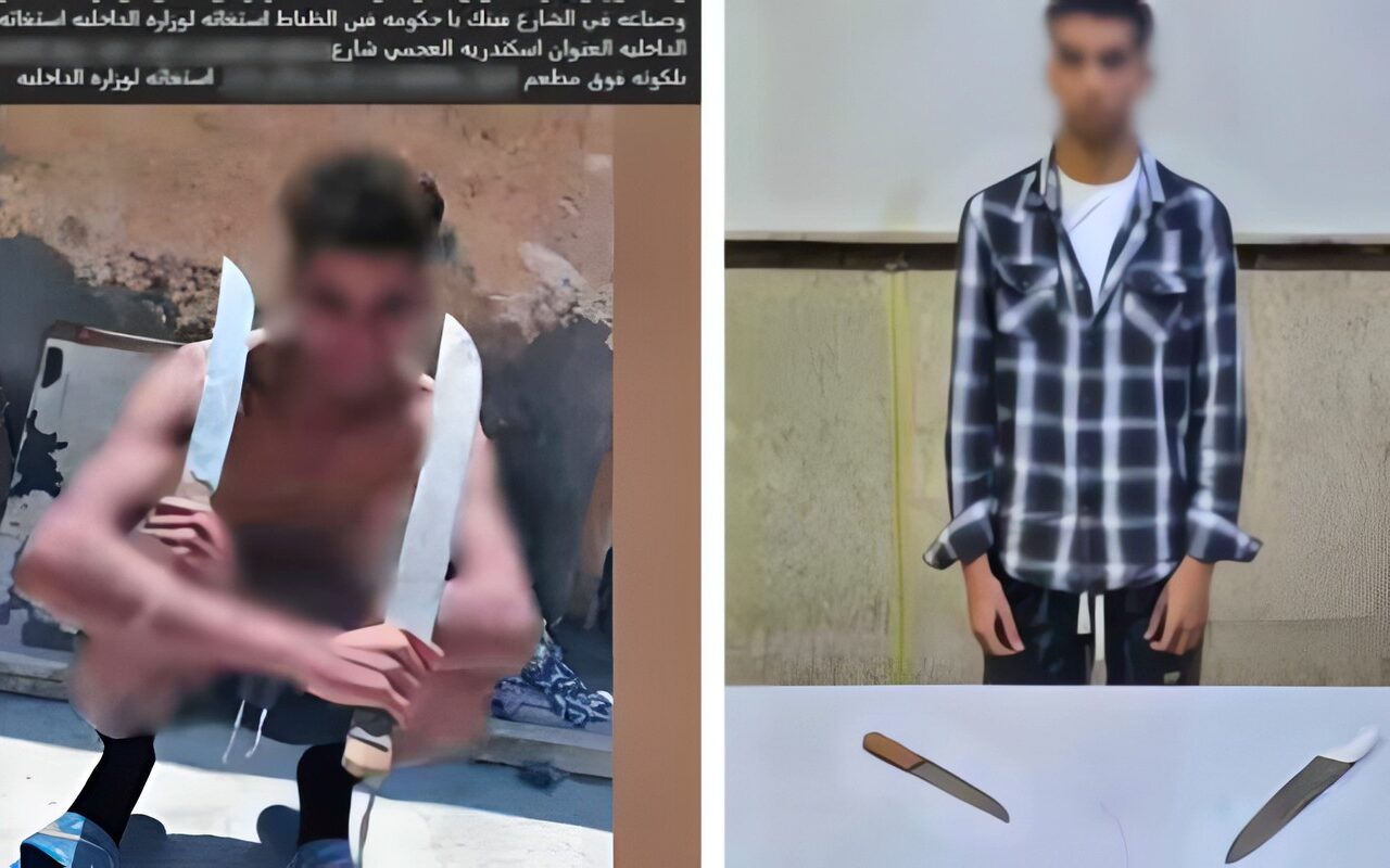 يحمل أسلحة بيضاء.. القبض على بلطجى في الإسكندرية