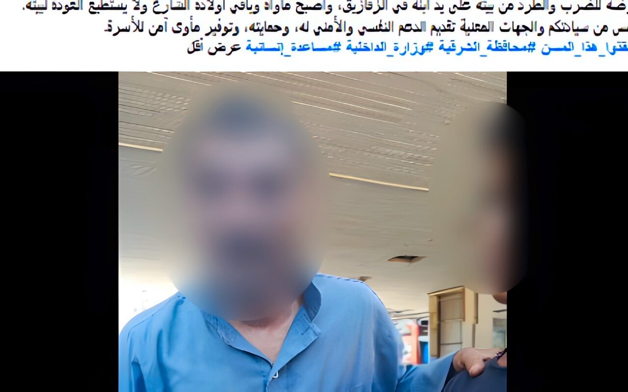 ضبط شخص ادعى تعدى نجله عليه بالضرب في الشرقية