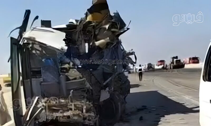 بينهم مساعد شرطة سابق وفتاتان مجهولتا الهوية، وصول 4 جثث من ضحايا صحراوي المنيا لمشرحة مغاغة