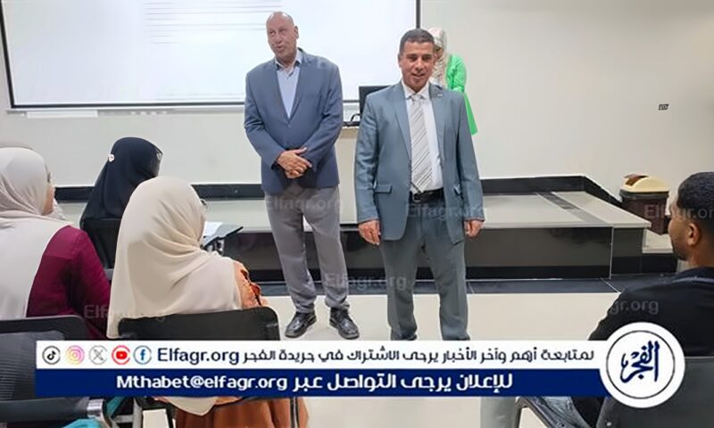 رئيس جامعة أسيوط الجديدة التكنولوجية يتفقد انتظام العملية التعليمية بالجامعة