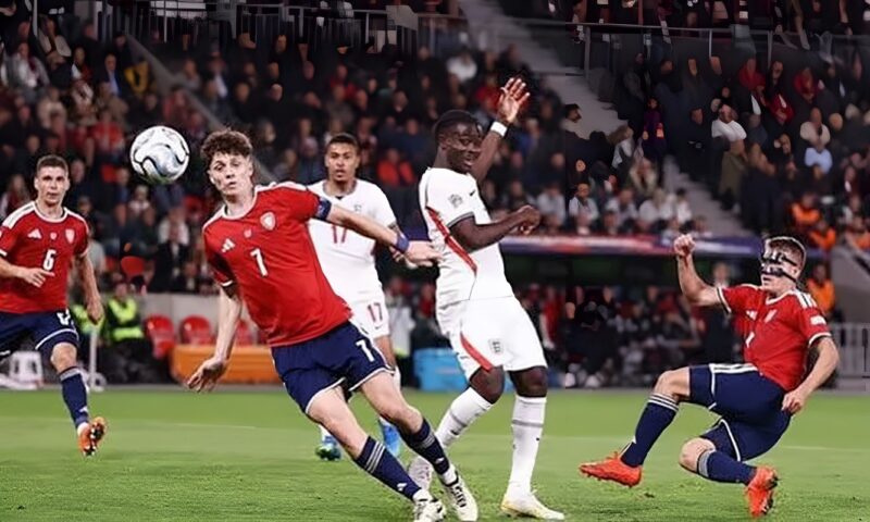 دوري الأمم الأوروبية، إنجلترا تتقدم على التشيك بثنائية في الشوط الأول